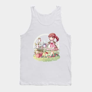 Girl and plants Tank Top